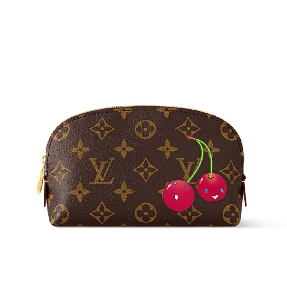 🍒 LV x TM Cherry / Cerise Cosmetic Pouch PM